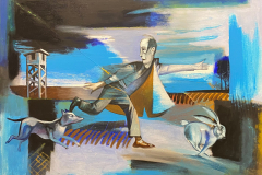 Jagt nach Hase-23 Acryl /L  1900 Euro 