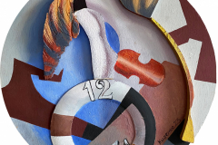 Kollage-Zwölf -23 Holz/ Öl 750 Euro 